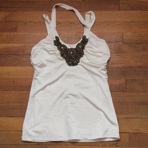 Cache Tank Top with Beading